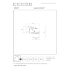 NIORT - Reflektorek zewnętrzny - 1xGU10 - IP44 - Black 14825/01/30 Lucide